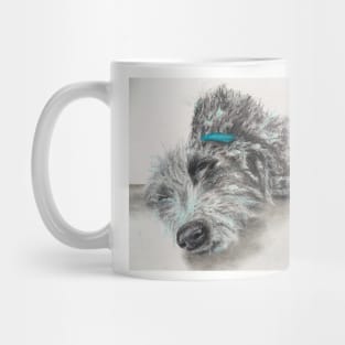 Sleeping scruffy Lurcher Mug